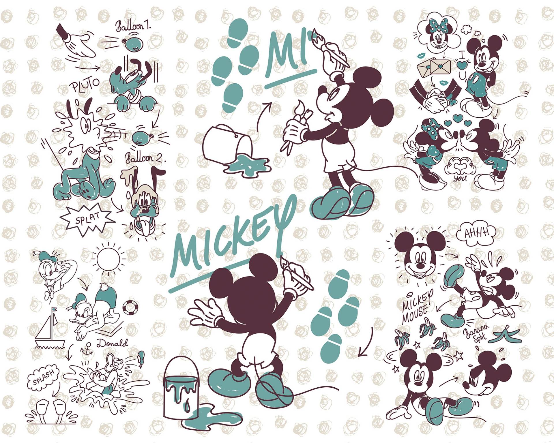 Komar Vliestapete »Digitaldruck Vlies - Mickey and Friends - Grösse 350 x 280 cm«, bedruckt, Kinderzimmer Komar Vliestapete »Digitaldruck Vlies - Mickey and Friends - Grösse 350 x 280 cm«, bedruckt, Kinderzimmer von Komar