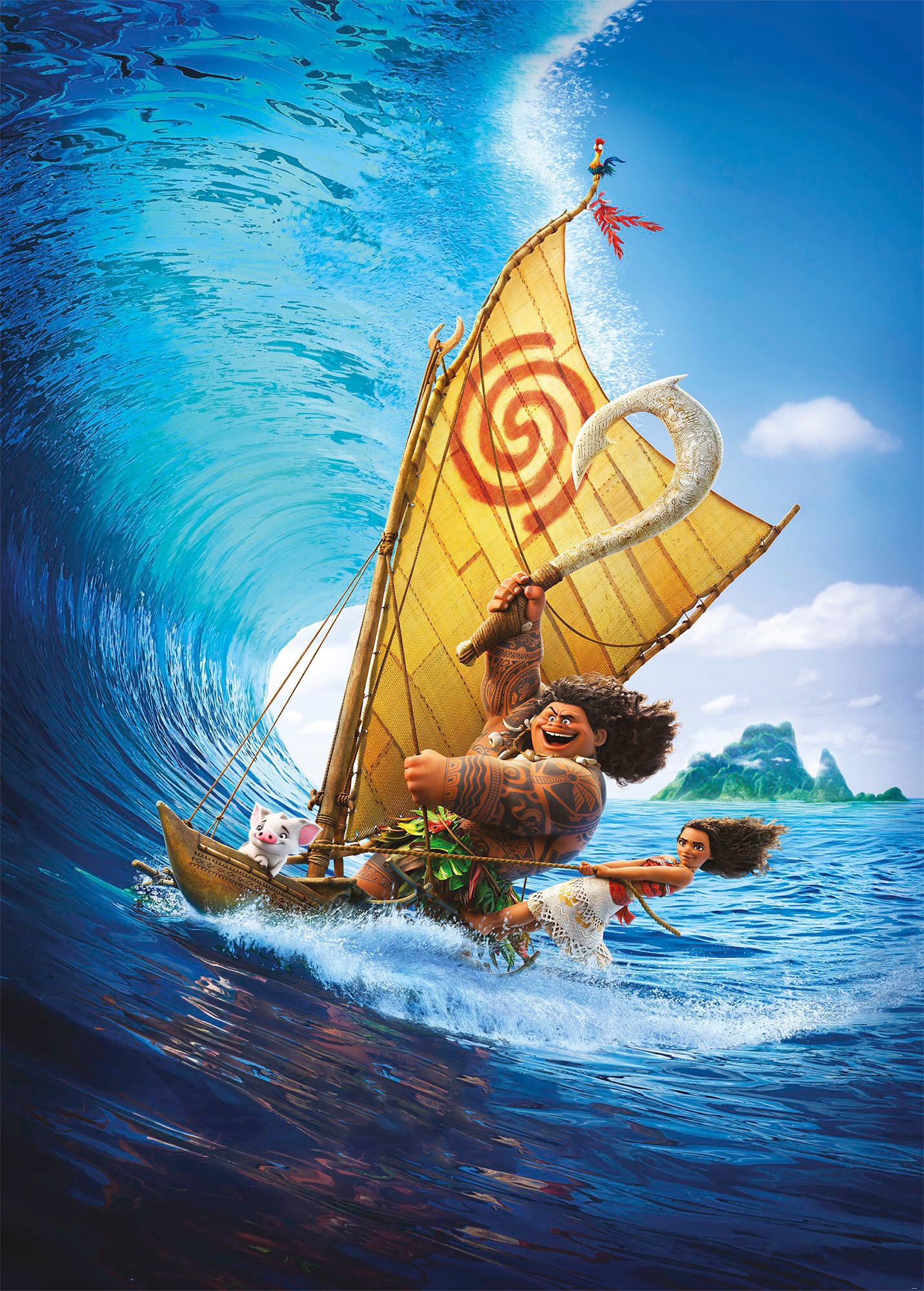 Komar Vliestapete »Digitaldruck Vlies - Moana Ride the Wave - Grösse 200 x 280 cm«, bedruckt, Kinderzimmer Komar Vliestapete »Digitaldruck Vlies - Moana Ride the Wave - Grösse 200 x 280 cm«, bedruckt, Kinderzimmer von Komar
