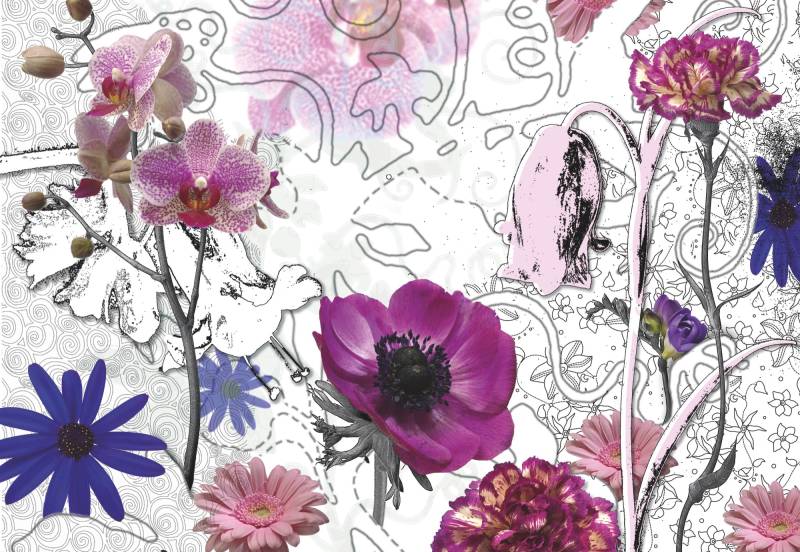 Komar Fototapete »Purple - Grösse 368 x 254 cm«, bedruckt, Wohnzimmer, Schlafzimmer von Komar