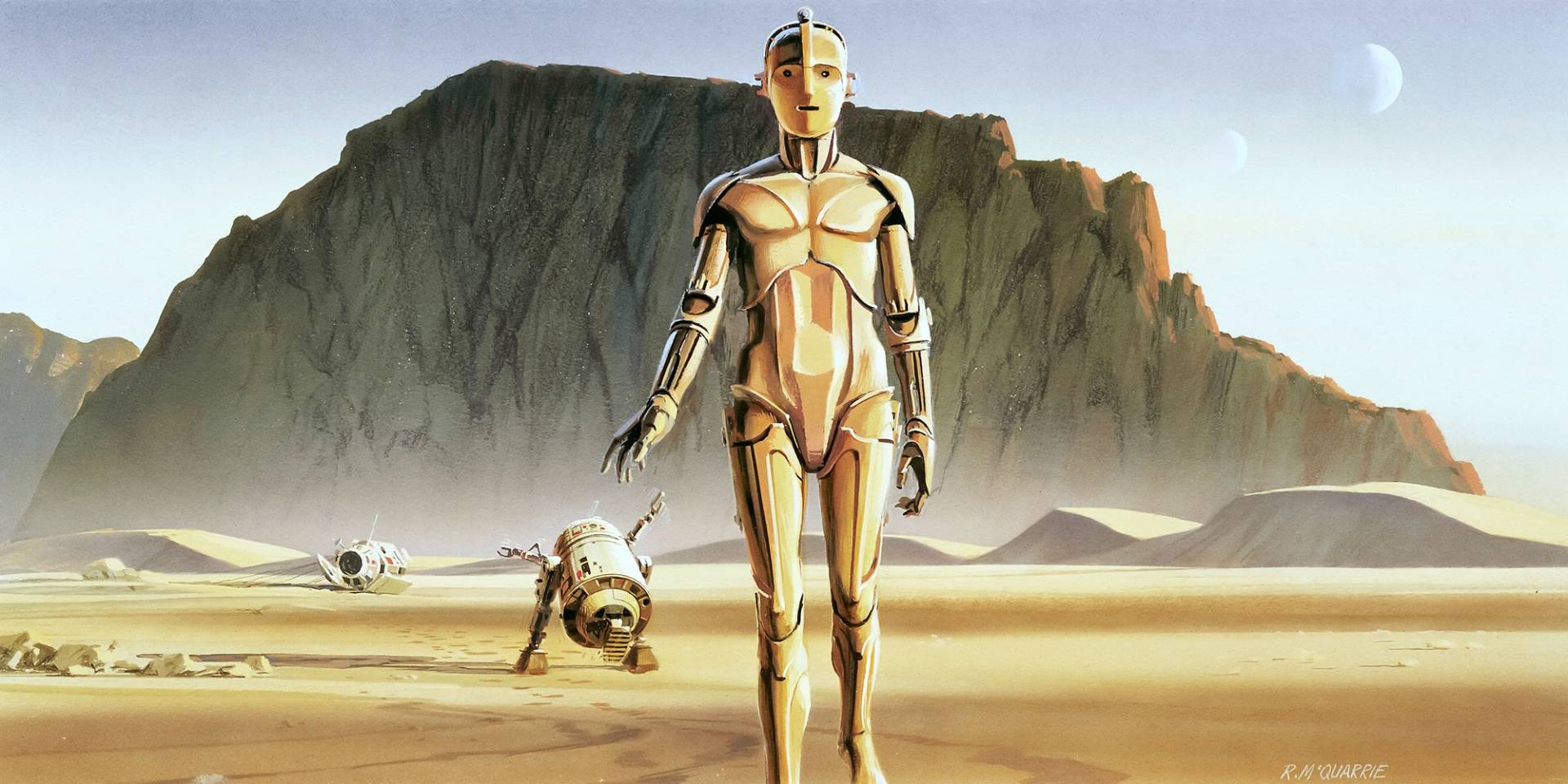 Komar Vliestapete »Star Wars Classic RMQ Droids« von Komar