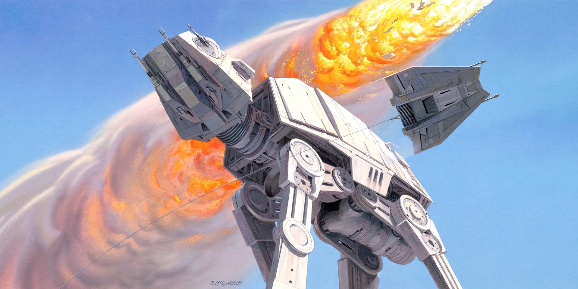 Komar Vliestapete »Star Wars Classic RMQ Hoth Battle AT-AT« von Komar