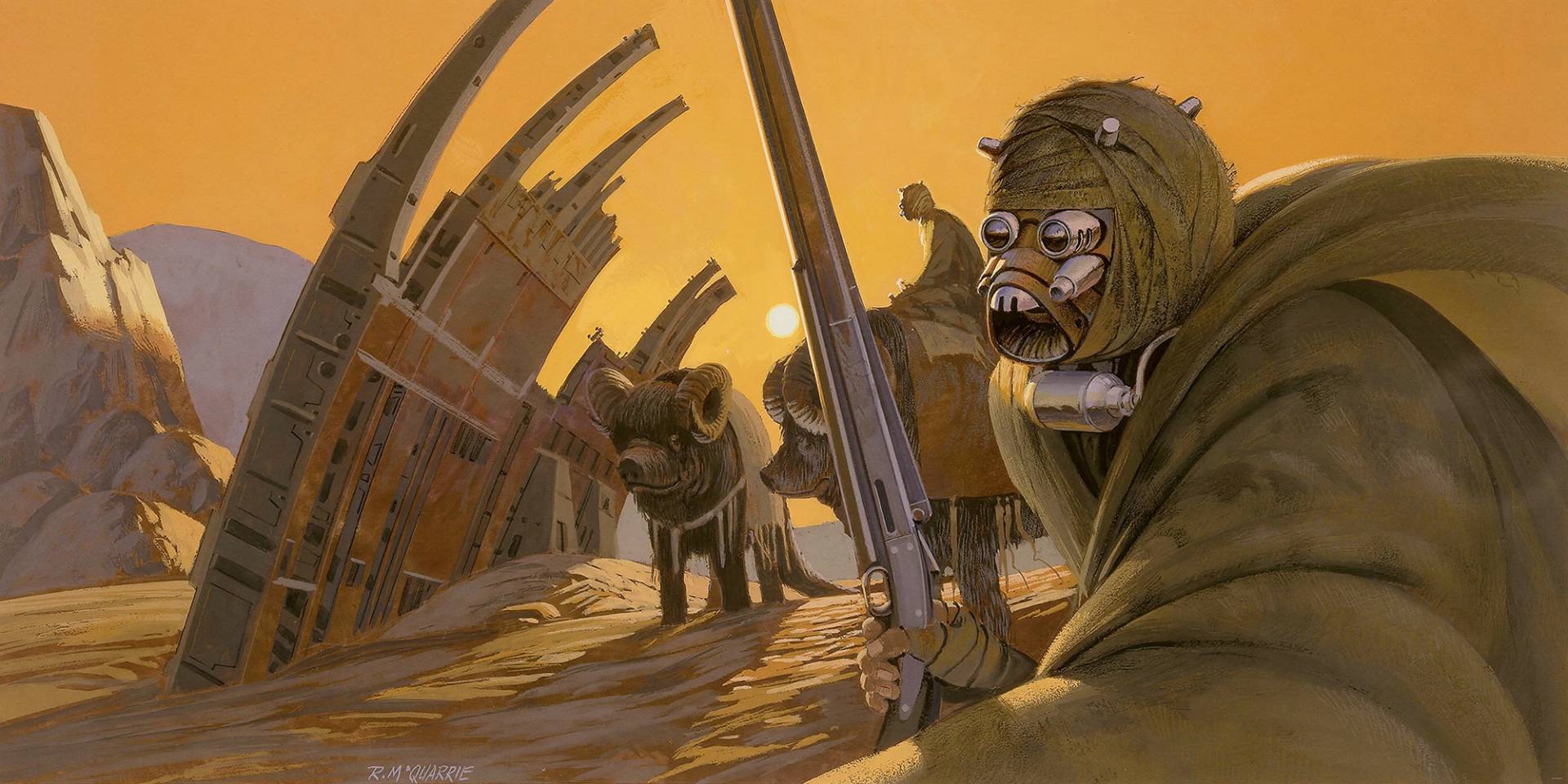 Komar Vliestapete »Star Wars Classic RMQ Tusken« von Komar