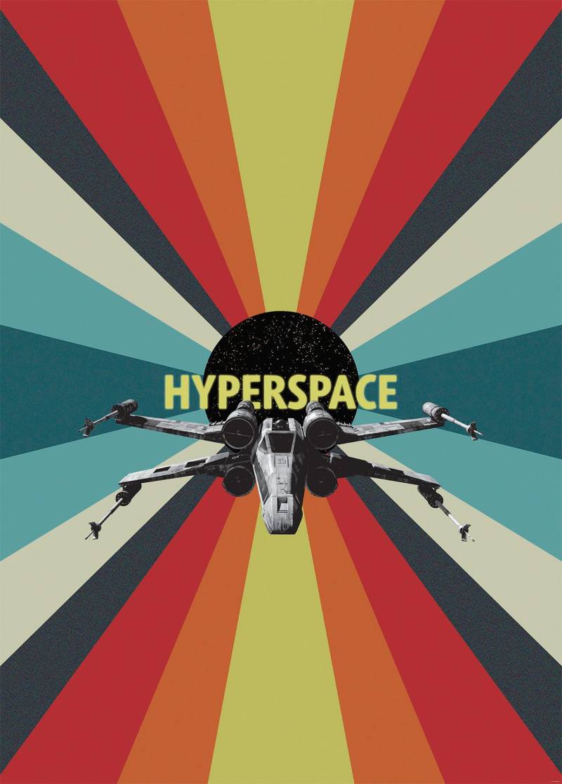 Komar Vliestapete »Digitaldruck Vlies - Star Wars Hyperspace - Grösse 200 x 280 cm«, bedruckt, Kinderzimmer von Komar