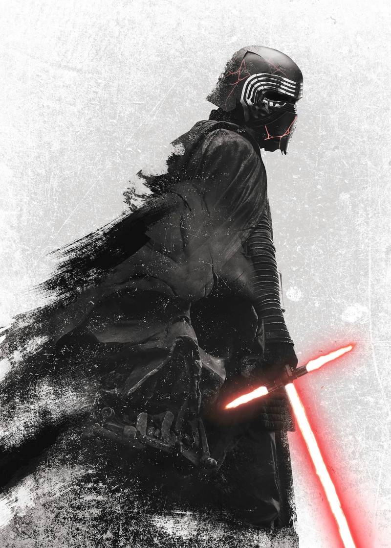 Komar Vliestapete »Digitaldruck Vlies - Star Wars Retro Cartoon - Grösse 200 x 280 cm«, bedruckt, Kinderzimmer von Komar