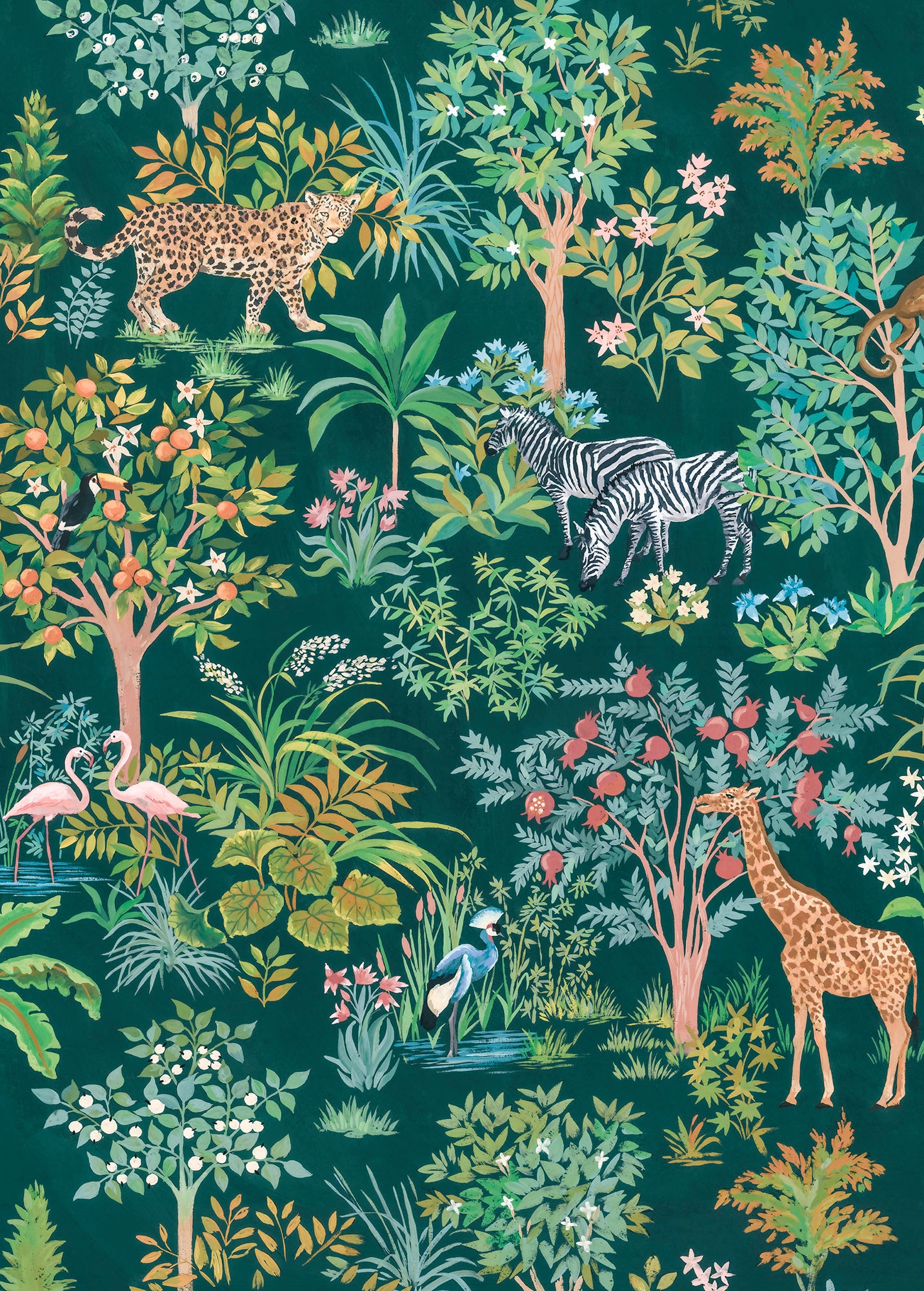 Komar Vliestapete »Digitaldruck Vlies - Happy Jungle - Grösse 200 x 280 cm«, bedruckt, Wohnzimmer, Schlafzimmer Komar Vliestapete »Digitaldruck Vlies - Happy Jungle - Grösse 200 x 280 cm«, bedruckt, Wohnzimmer, Schlafzimmer von Komar