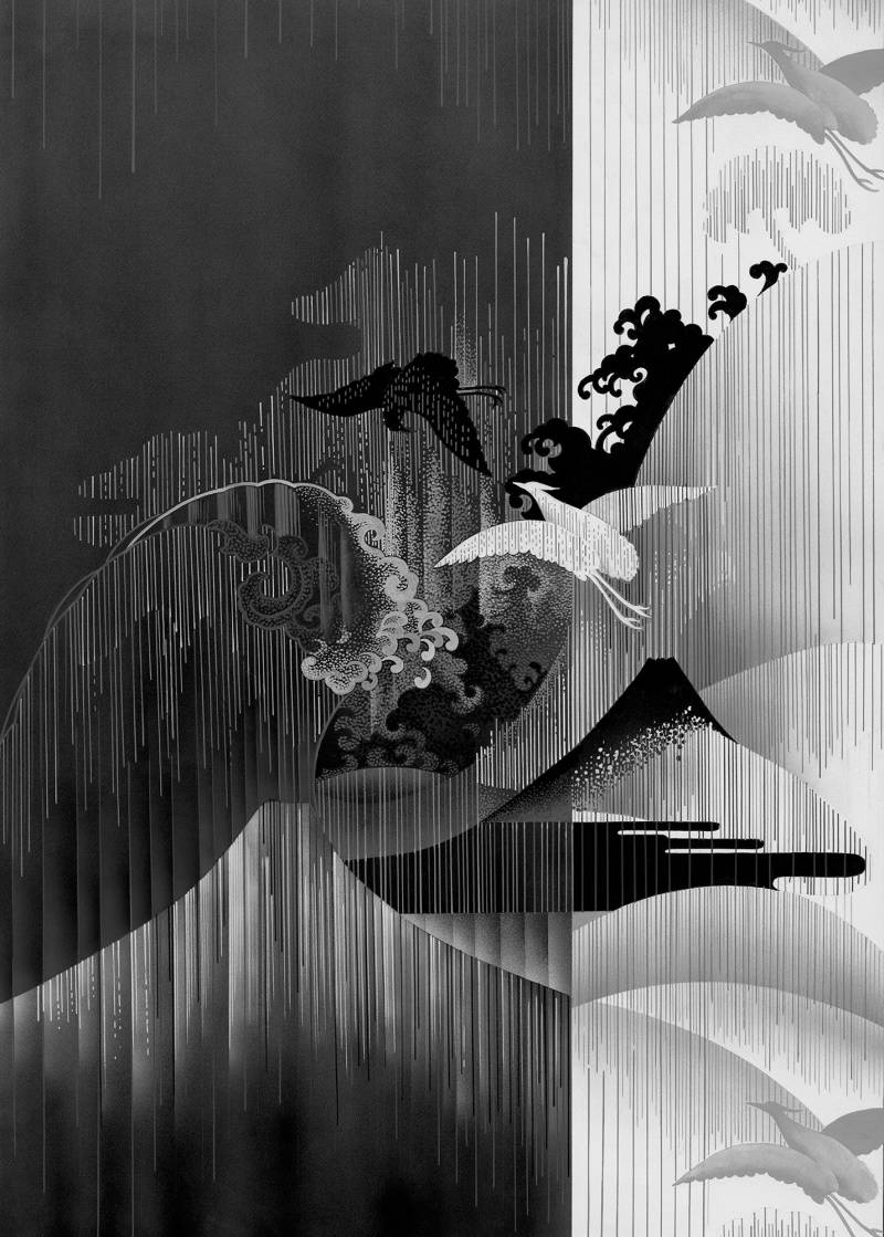 Komar Vliestapete »Digitaldruck Vlies - Yin Yang - Grösse 200 x 280 cm«, bedruckt, Wohnzimmer, Schlafzimmer von Komar