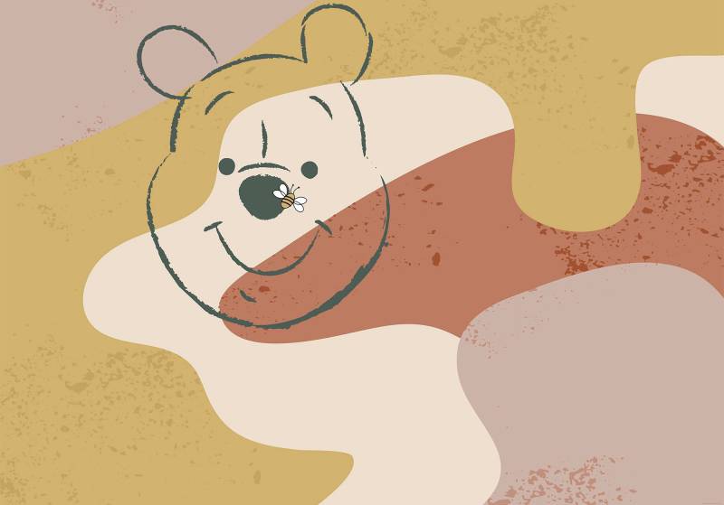 Komar Vliestapete »Digitaldruck Vlies - Winnie the Pooh Bee - Grösse 400 x 280 cm«, bedruckt, Kinderzimmer von Komar