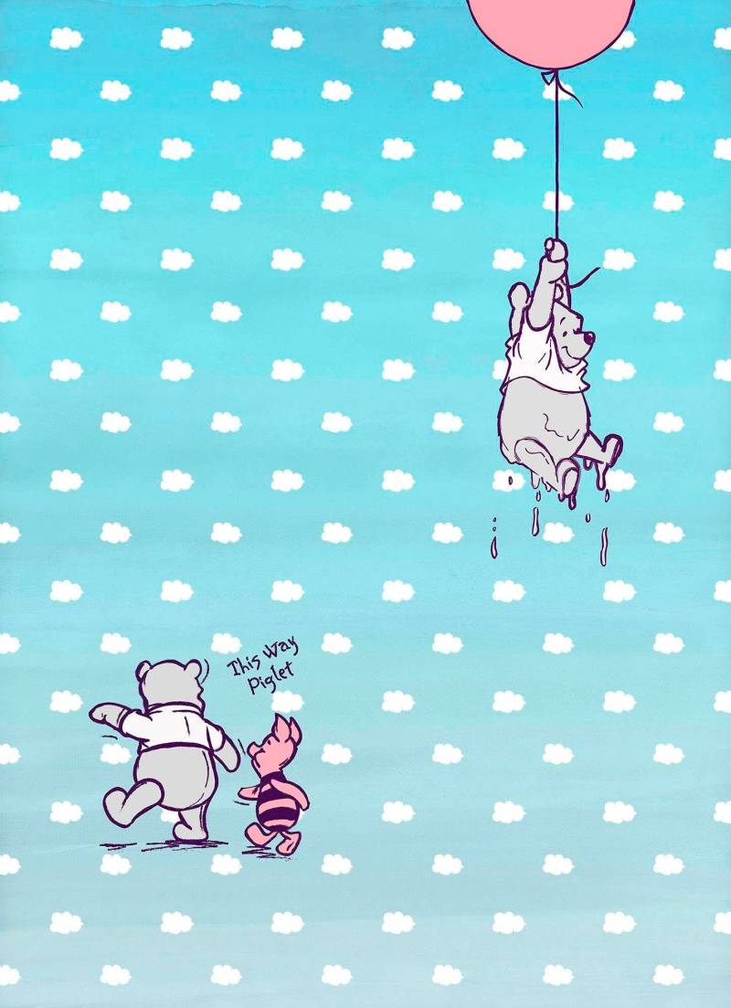 Komar Fototapete »Winnie the Pooh Piglet - Grösse 184 x 254 cm«, bedruckt, Kinderzimmer von Komar