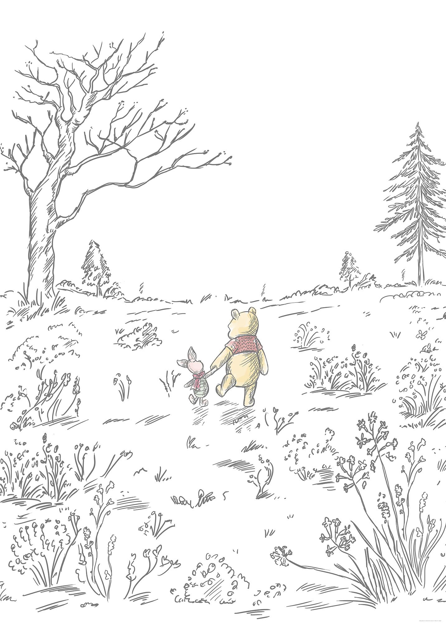 Komar Vliestapete »Digitaldruck Vlies - Winnie the Pooh Walk - Grösse 200 x 280 cm«, bedruckt, Kinderzimmer Komar Vliestapete »Digitaldruck Vlies - Winnie the Pooh Walk - Grösse 200 x 280 cm«, bedruckt, Kinderzimmer von Komar