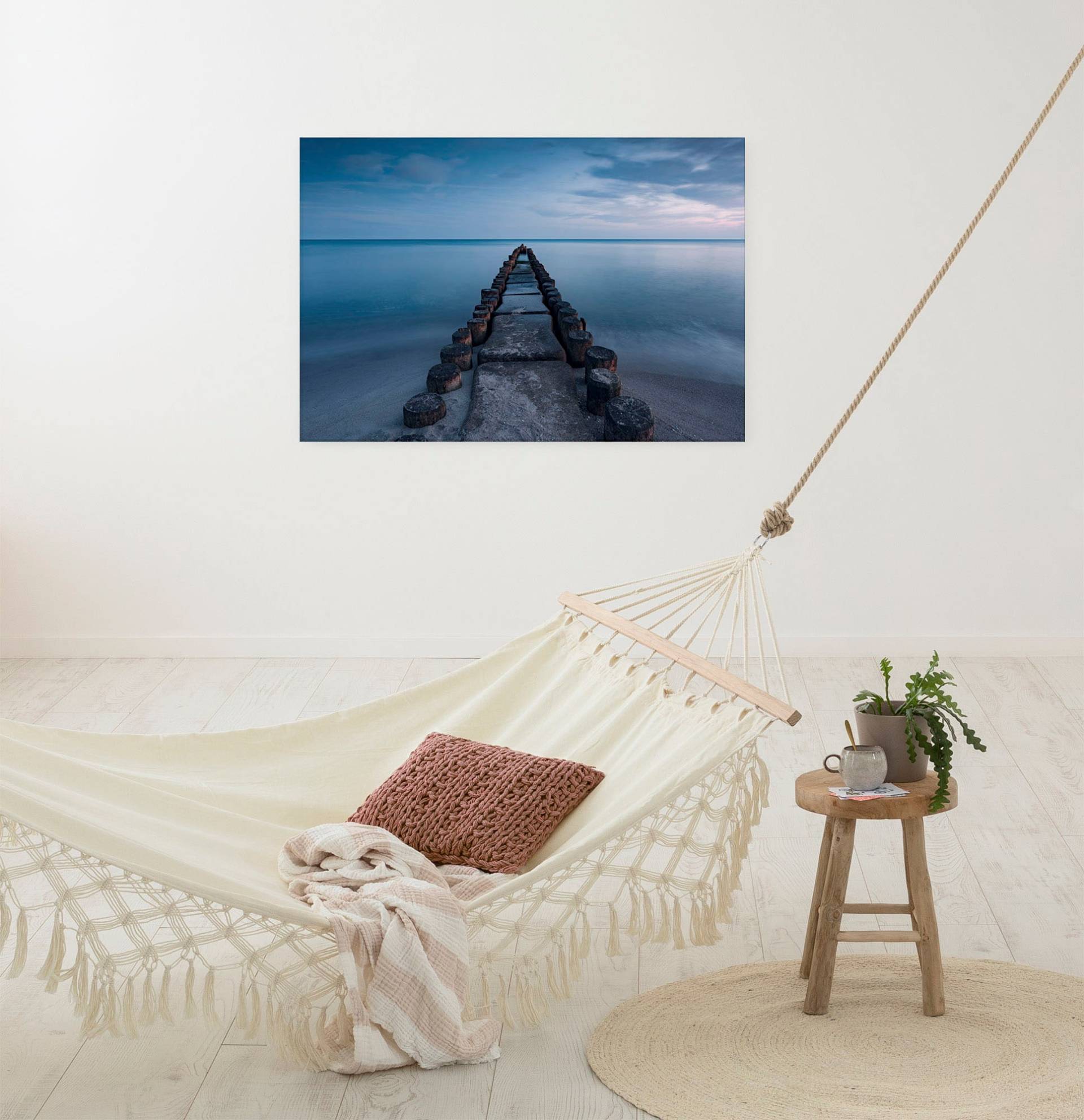 Komar Leinwandbild »Ostseebad«, Baum-Blätter-Natur-Berge-Blumen-Foto-Jahreszeiten-Landschaft-Meer-Strand-Palmen, (1 St.) von Komar