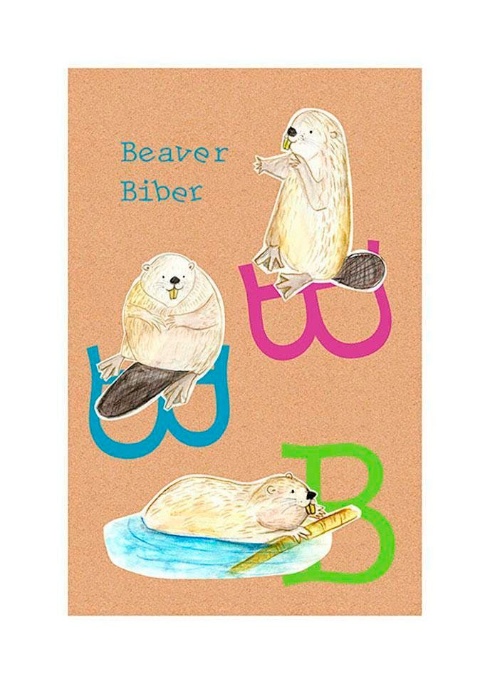 Komar Bild »ABC Animal B«, Buchstaben, (1 St.), Wandbild zur Dekoration - ohne Rahmen Komar Bild »ABC Animal B«, Buchstaben, (1 St.), Wandbild zur Dekoration - ohne Rahmen von Komar