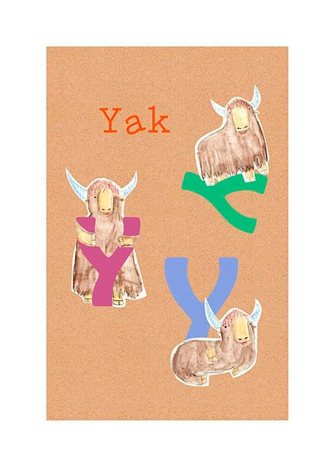 Komar Bild »ABC Animal Y«, Buchstaben, (1 St.), Wandbild zur Dekoration - ohne Rahmen Komar Bild »ABC Animal Y«, Buchstaben, (1 St.), Wandbild zur Dekoration - ohne Rahmen von Komar