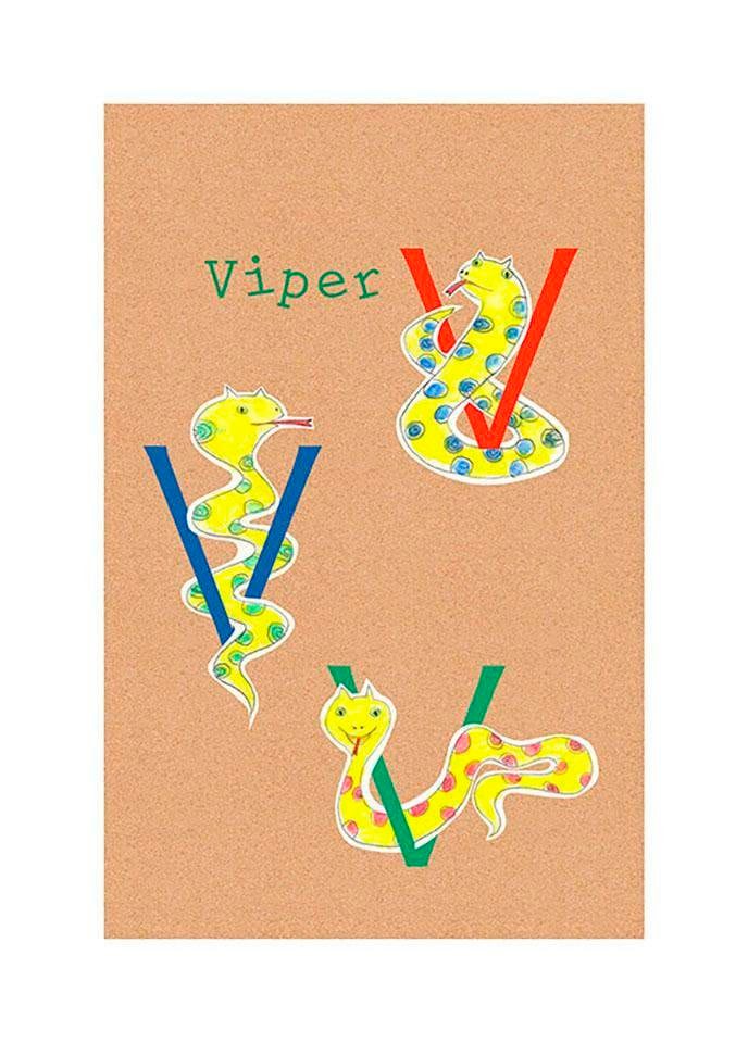 Komar Bild »ABC Animal V«, Buchstaben, (1 St.), Wandbild zur Dekoration - ohne Rahmen Komar Bild »ABC Animal V«, Buchstaben, (1 St.), Wandbild zur Dekoration - ohne Rahmen von Komar