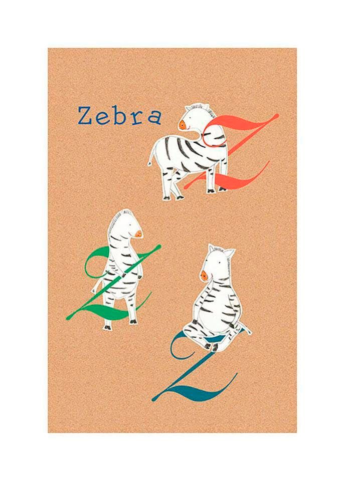 Komar Bild »ABC Animal Z«, Buchstaben, (1 St.), Wandbild zur Dekoration - ohne Rahmen Komar Bild »ABC Animal Z«, Buchstaben, (1 St.), Wandbild zur Dekoration - ohne Rahmen von Komar