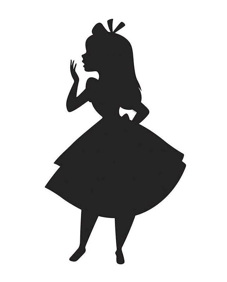 Komar Poster »Alice Silhouette«, Disney, (1 St.) von Komar