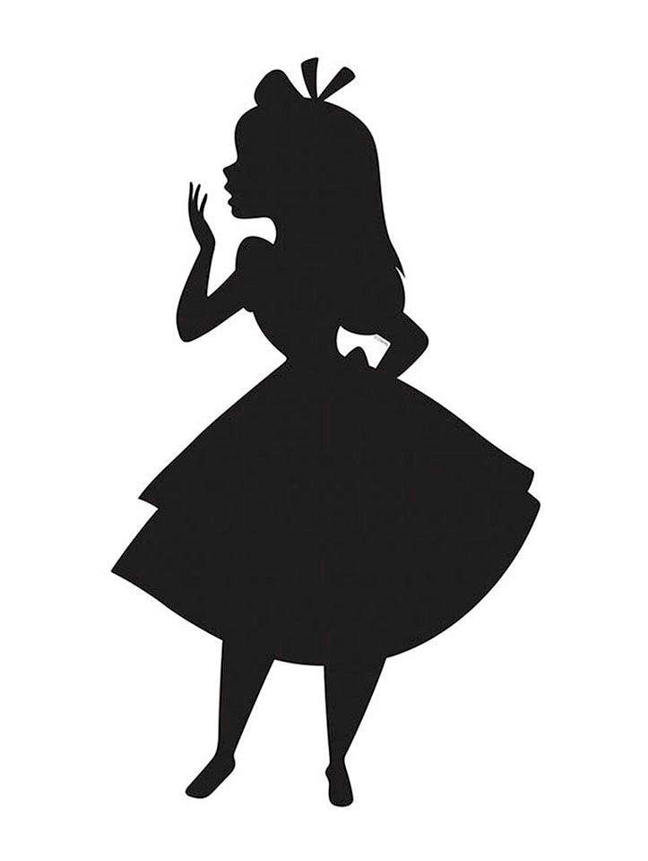 Komar Poster »Alice Silhouette«, Disney, (1 St.) von Komar