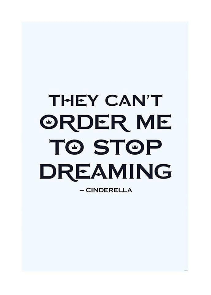 Komar Bild »Cinderella Quote«, Disney, (1 St.), Wandbild zur Dekoration im Kinderzimmer - ohne Rahmen Komar Bild »Cinderella Quote«, Disney, (1 St.), Wandbild zur Dekoration im Kinderzimmer - ohne Rahmen von Komar