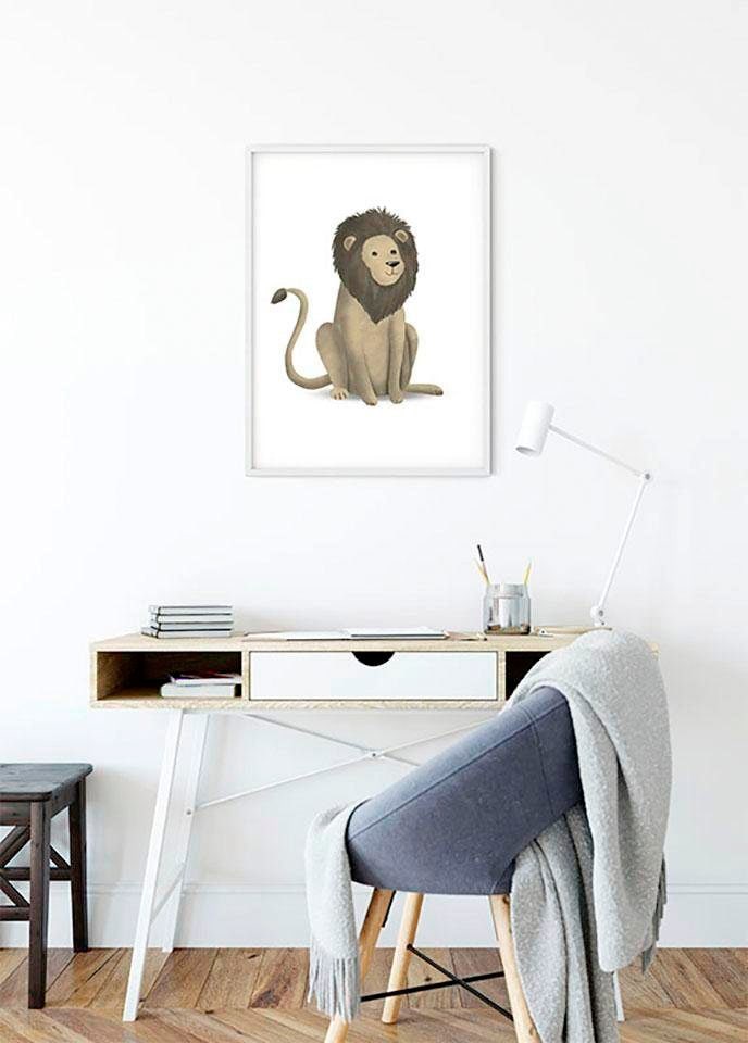 Komar Bild »Cute Animal Lion«, Tiere, (1 St.), Wandbild zur Dekoration - ohne Rahmen Komar Bild »Cute Animal Lion«, Tiere, (1 St.), Wandbild zur Dekoration - ohne Rahmen von Komar