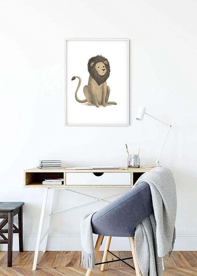 Komar Poster »Cute Animal Lion«, Tiere, (1 St.) von Komar