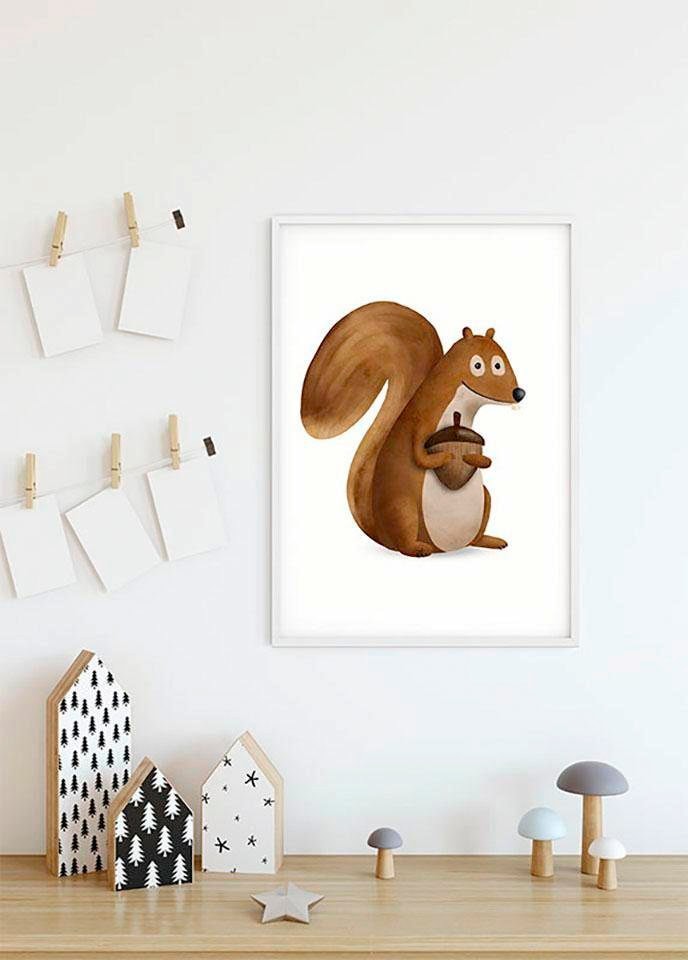 Komar Bild »Cute Animal Squirrel«, Tiere, (1 St.), Wandbild zur Dekoration - ohne Rahmen Komar Bild »Cute Animal Squirrel«, Tiere, (1 St.), Wandbild zur Dekoration - ohne Rahmen von Komar