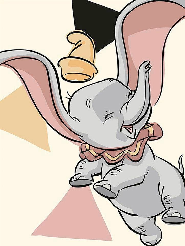 Komar Bild »Dumbo Angles«, Disney, (1 St.), Wandbild zur Dekoration im Kinderzimmer - ohne Rahmen von Komar