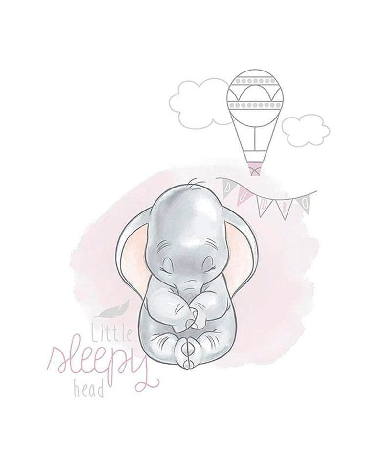 Komar Bild »Dumbo Sleepy«, Disney, (1 St.), Wandbild zur Dekoration im Kinderzimmer - ohne Rahmen von Komar