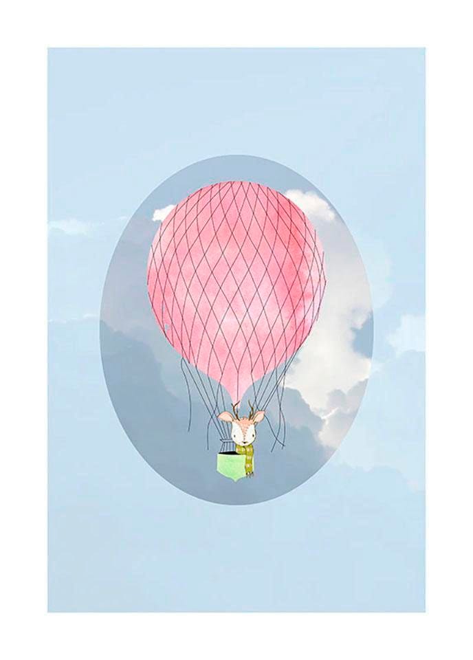 Komar Bild »Happy Balloon Blue«, Figuren, (1 St.), Wandbild zur Dekoration - ohne Rahmen Komar Bild »Happy Balloon Blue«, Figuren, (1 St.), Wandbild zur Dekoration - ohne Rahmen von Komar