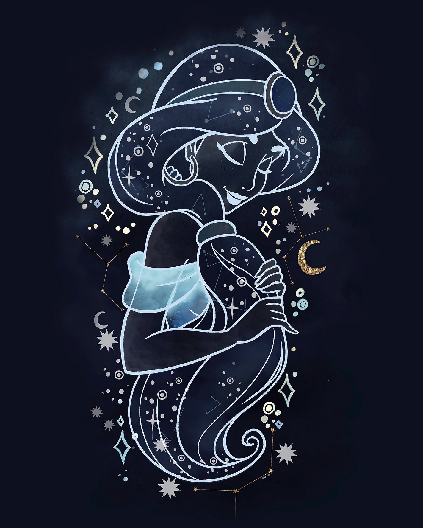 Komar Bild »Jasmin Stars«, Disney, (1 St.), Wandbild zur Dekoration im Kinderzimmer - ohne Rahmen Komar Bild »Jasmin Stars«, Disney, (1 St.), Wandbild zur Dekoration im Kinderzimmer - ohne Rahmen von Komar