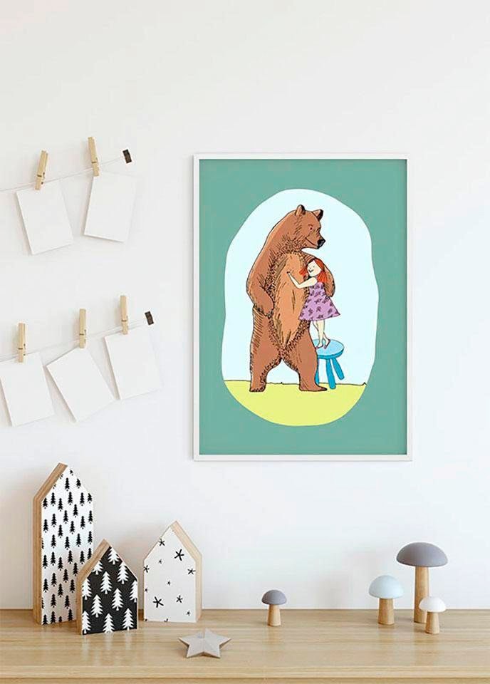 Komar Bild »Lili and Bear«, Figuren, (1 St.), Wandbild zur Dekoration - ohne Rahmen Komar Bild »Lili and Bear«, Figuren, (1 St.), Wandbild zur Dekoration - ohne Rahmen von Komar