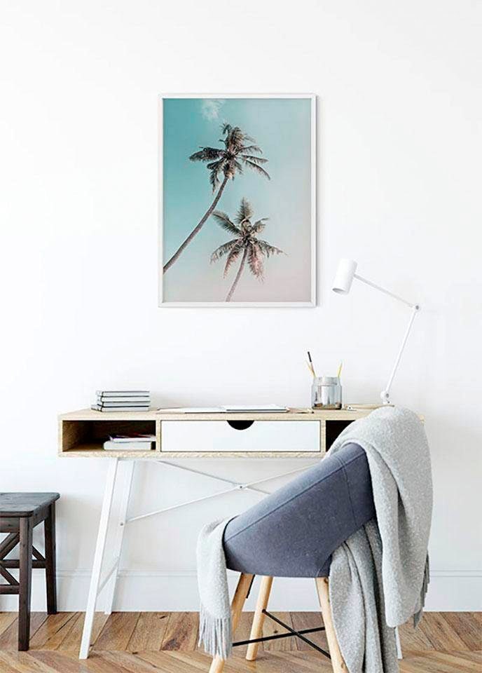 Komar Poster »Miami Palms«, Pflanzen-Blätter, (1 St.) von Komar