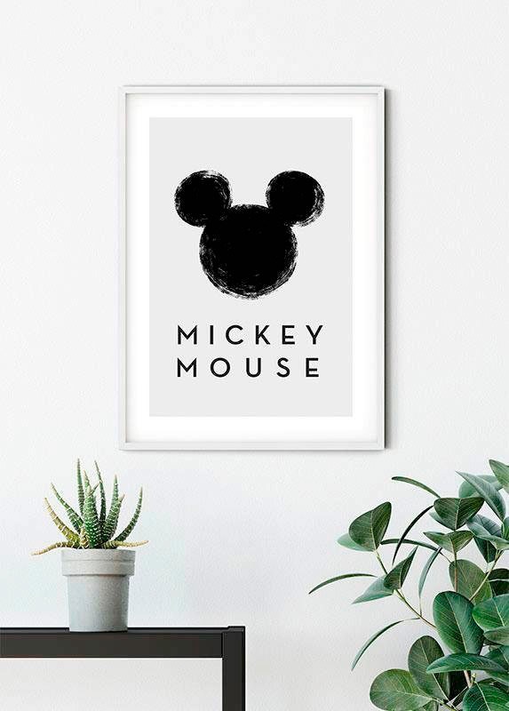 Komar Poster »Mickey Mouse Silhouette«, Disney, (1 St.) von Komar