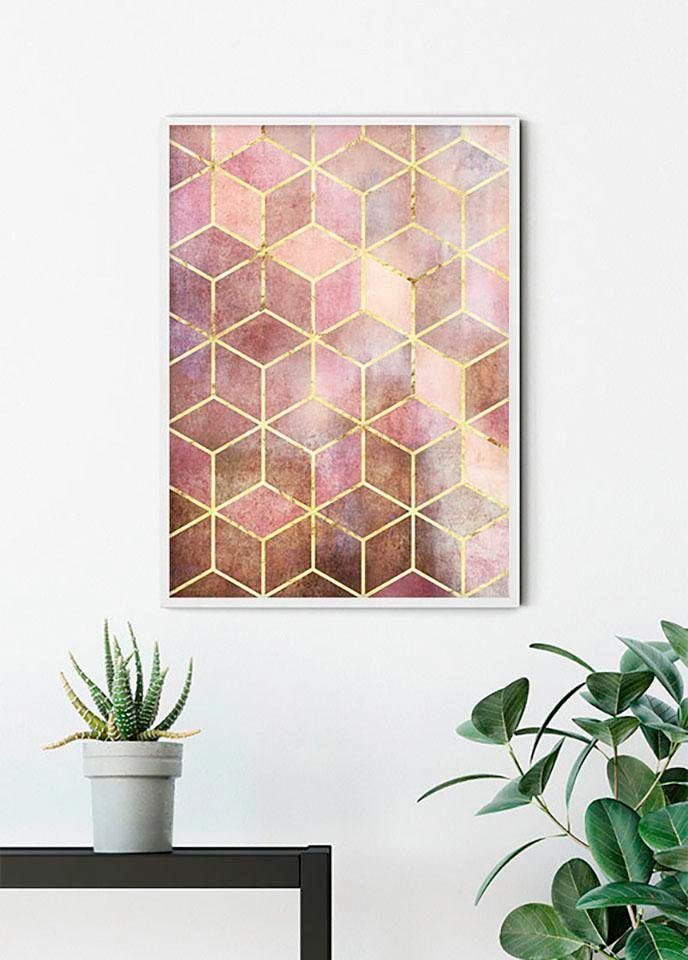 Komar Bild »Mosaik Rosso«, Formen-Kunst, (1 St.), Wandbild zur Dekoration - ohne Rahmen von Komar
