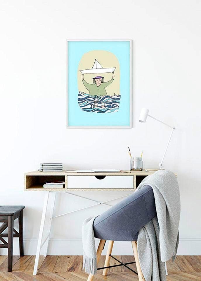 Komar Bild »Paper Ship«, Menschen, (1 St.), Wandbild zur Dekoration - ohne Rahmen Komar Bild »Paper Ship«, Menschen, (1 St.), Wandbild zur Dekoration - ohne Rahmen von Komar