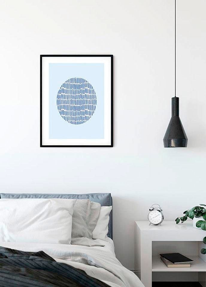 Komar Poster »Shelly Patterns Blue«, Formen-Kunst, (1 St.) von Komar