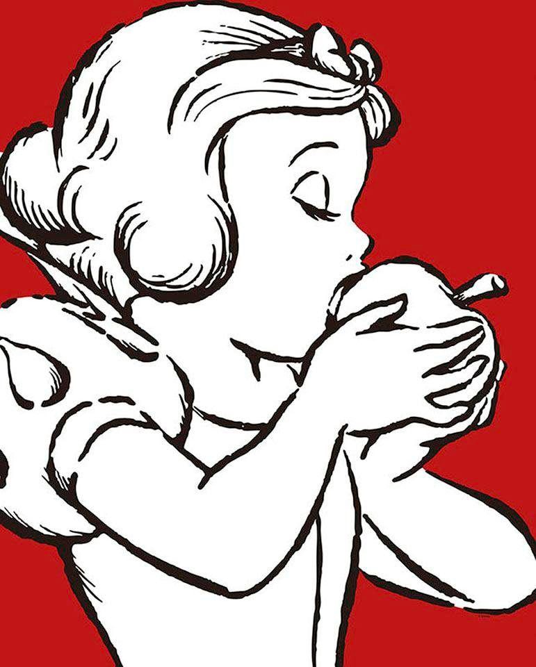 Komar Bild »Snow White Apple Bite - red«, Disney, (1 St.), Wandbild zur Dekoration im Kinderzimmer - ohne Rahmen Komar Bild »Snow White Apple Bite - red«, Disney, (1 St.), Wandbild zur Dekoration im Kinderzimmer - ohne Rahmen von Komar