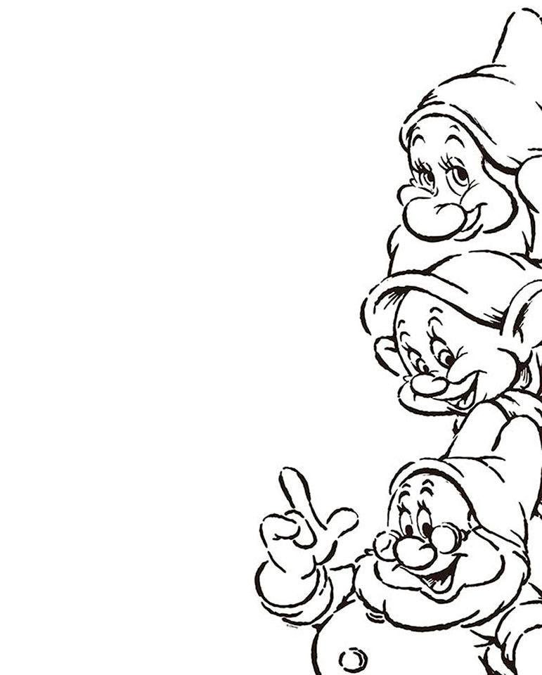 Komar Poster »Snow White Dwarves«, Disney, (1 St.) von Komar