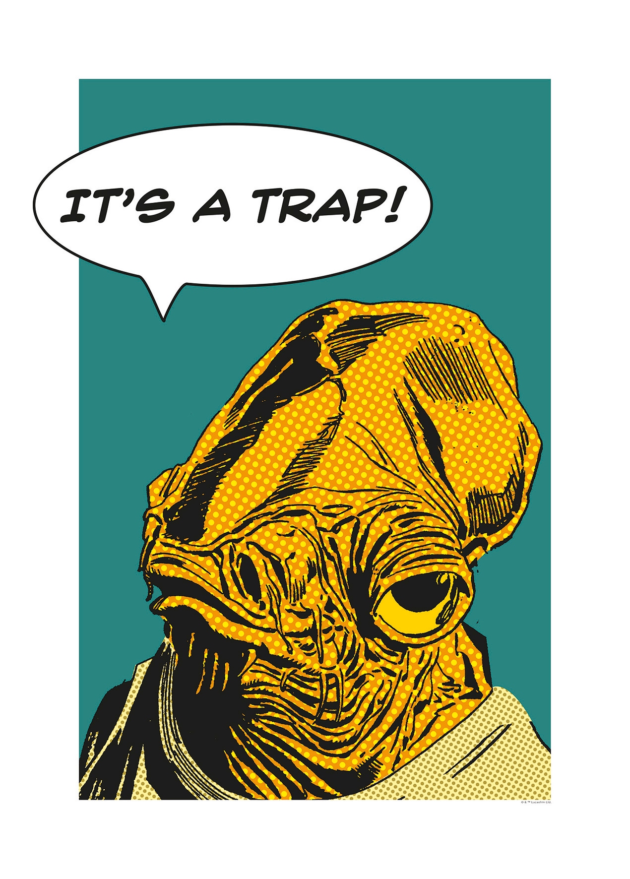 Komar Bild »Star Wars Classic Comic Quote Ackbar«, Star Wars, (1 St.), Wandbild zur Dekoration im Kinderzimmer - ohne Rahmen Komar Bild »Star Wars Classic Comic Quote Ackbar«, Star Wars, (1 St.), Wandbild zur Dekoration im Kinderzimmer - ohne Rahmen von Komar
