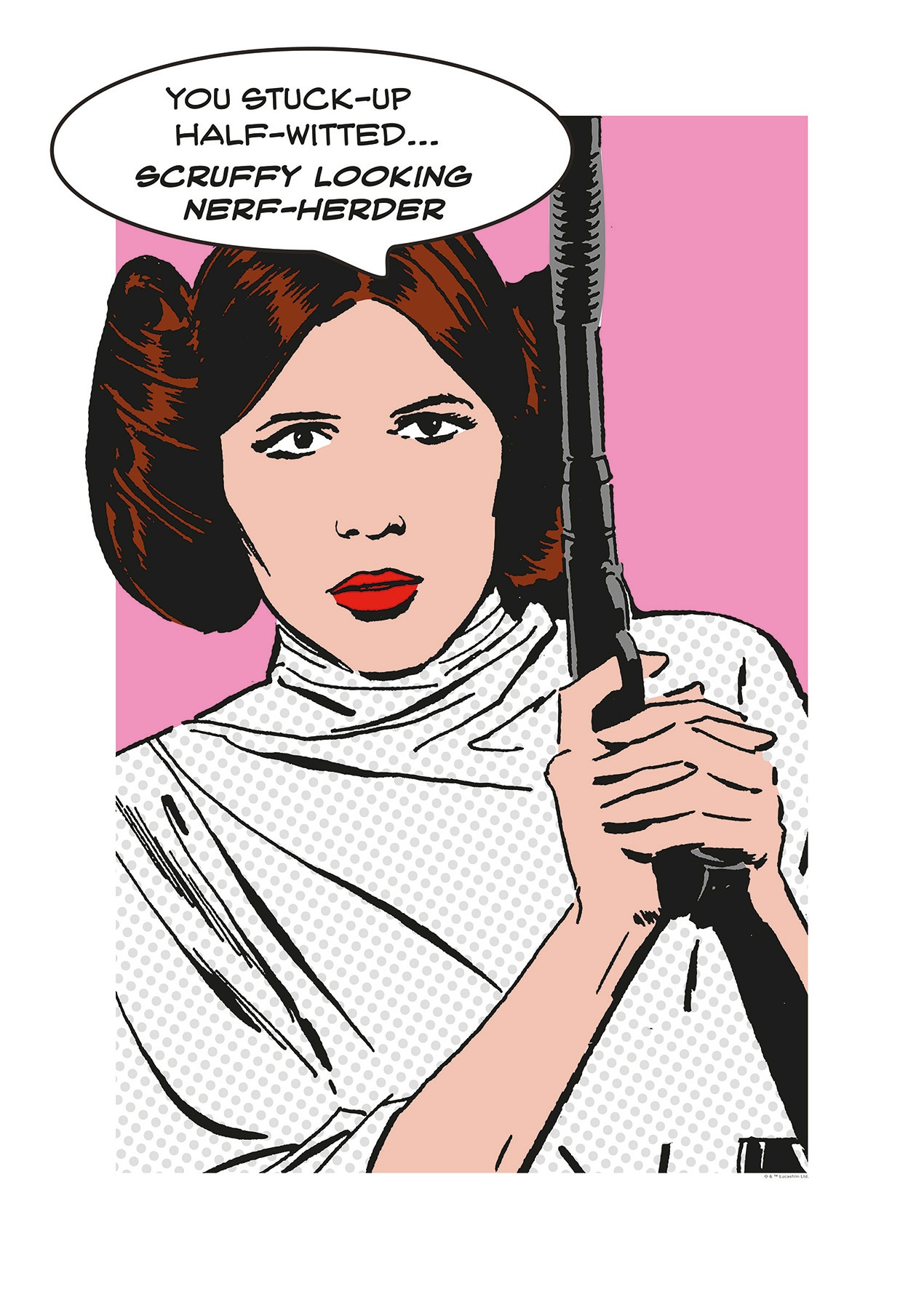 Komar Poster »Star Wars Classic Comic Quote Leia«, Star Wars, (1 St.) von Komar