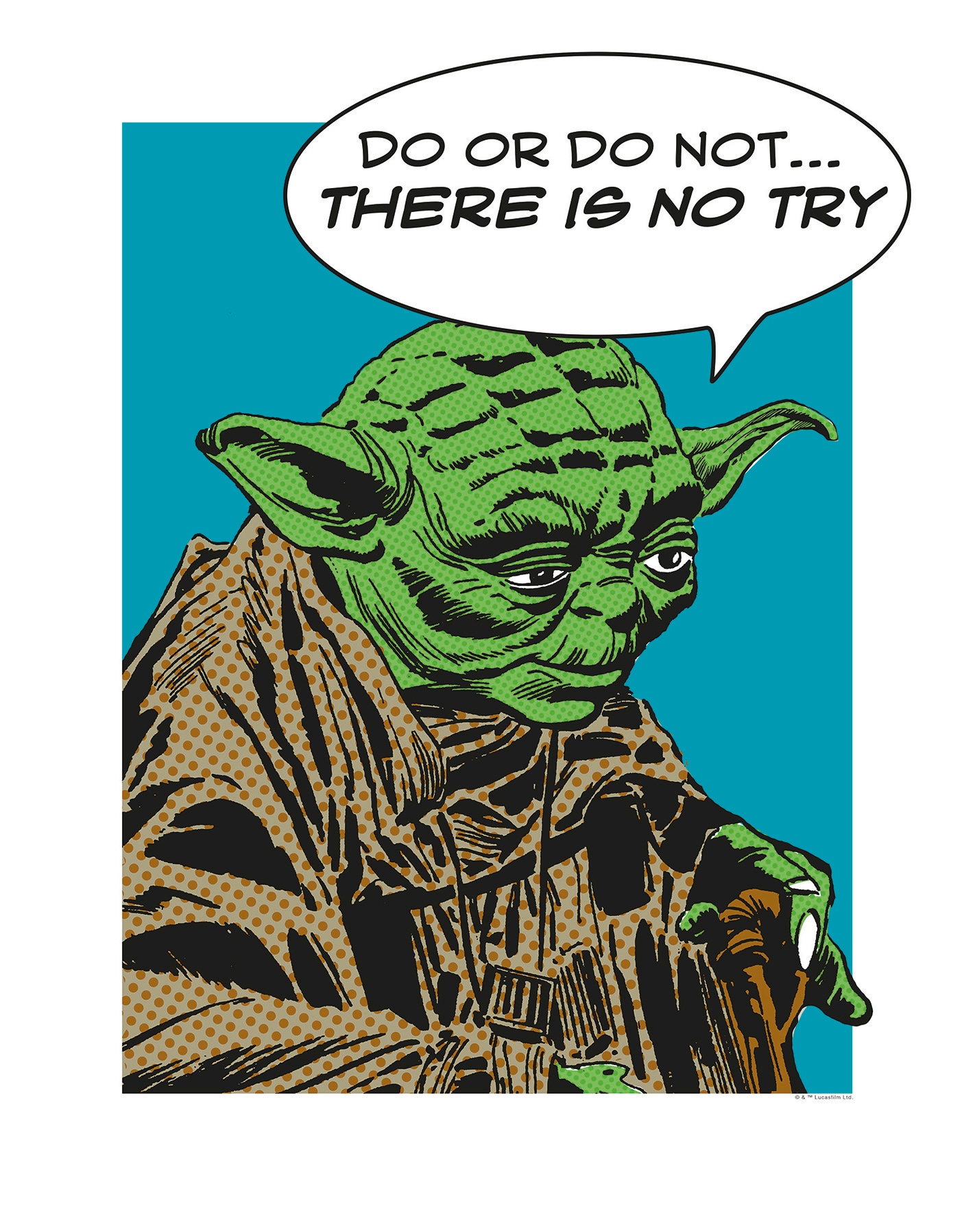 Komar Bild »Star Wars Classic Comic Quote Yoda«, Star Wars, (1 St.), Wandbild zur Dekoration im Kinderzimmer - ohne Rahmen Komar Bild »Star Wars Classic Comic Quote Yoda«, Star Wars, (1 St.), Wandbild zur Dekoration im Kinderzimmer - ohne Rahmen von Komar