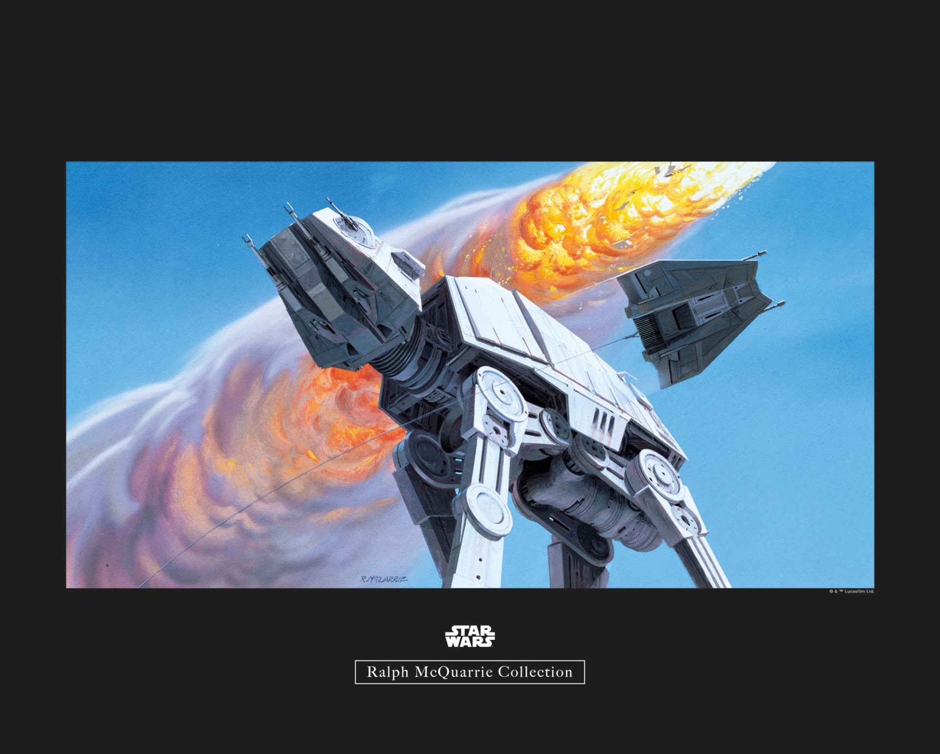 Komar Poster »Star Wars Classic RMQ Hoth Battle AT-AT«, Star Wars, (1 St.) von Komar