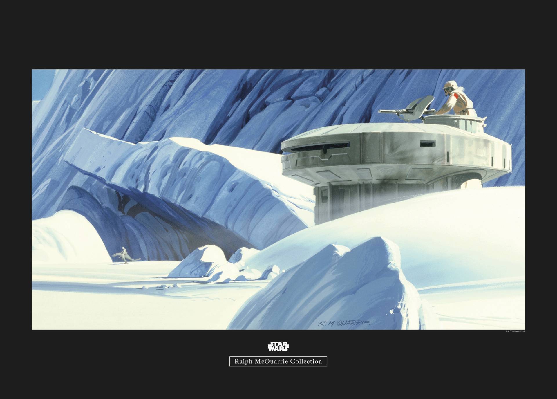 Komar Poster »Star Wars Classic RMQ Hoth Echo Base«, Star Wars, (1 St.) von Komar