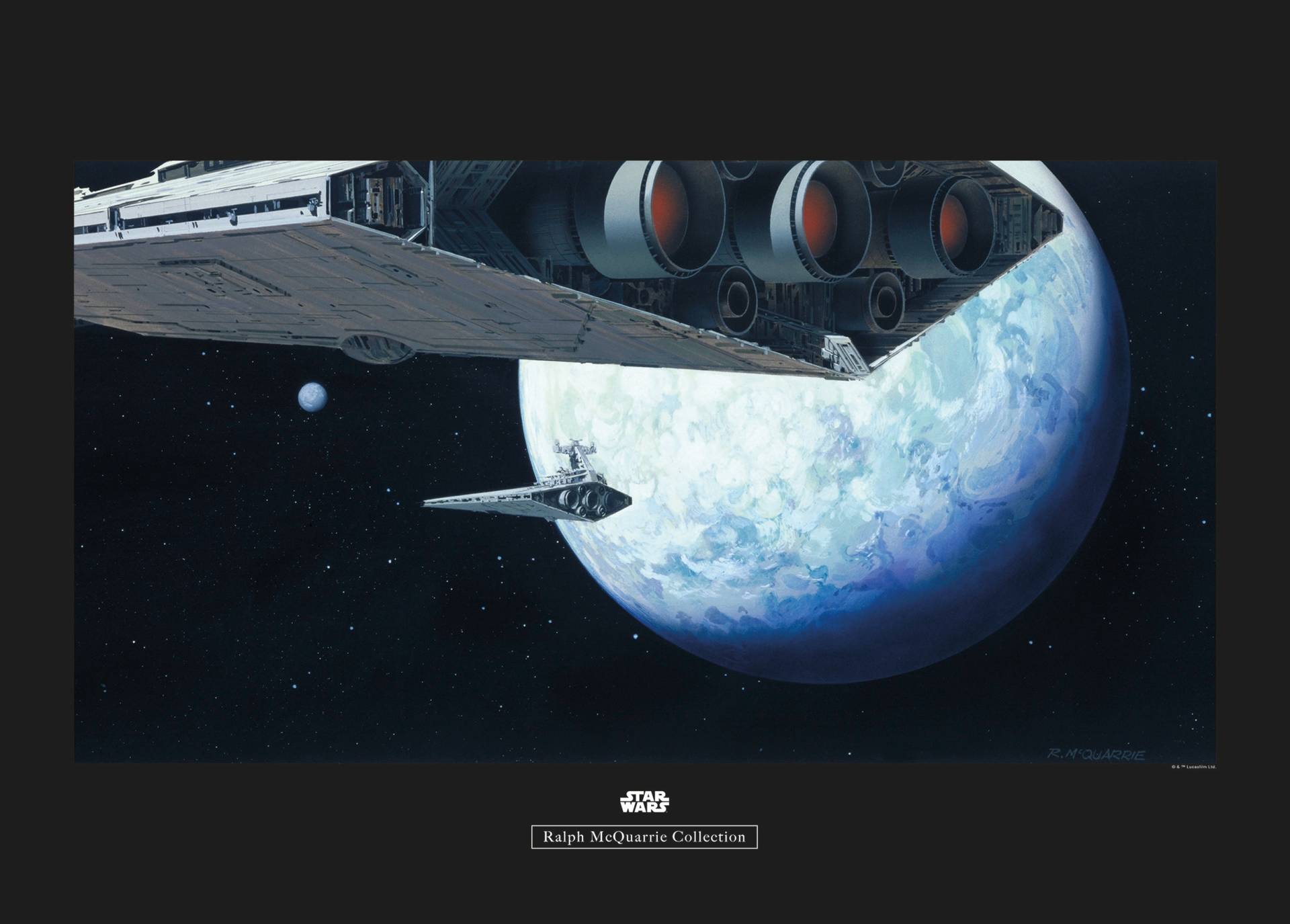 Komar Poster »Star Wars Classic RMQ Hoth Orbit«, Star Wars, (1 St.) von Komar