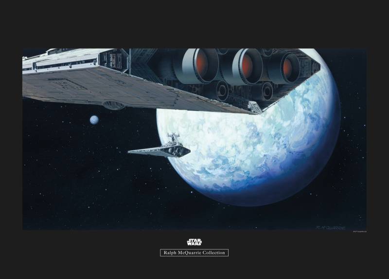 Komar Bild »Star Wars Classic RMQ Hoth Orbit«, Star Wars, (1 St.), Wandbild zur Dekoration im Kinderzimmer - ohne Rahmen von Komar