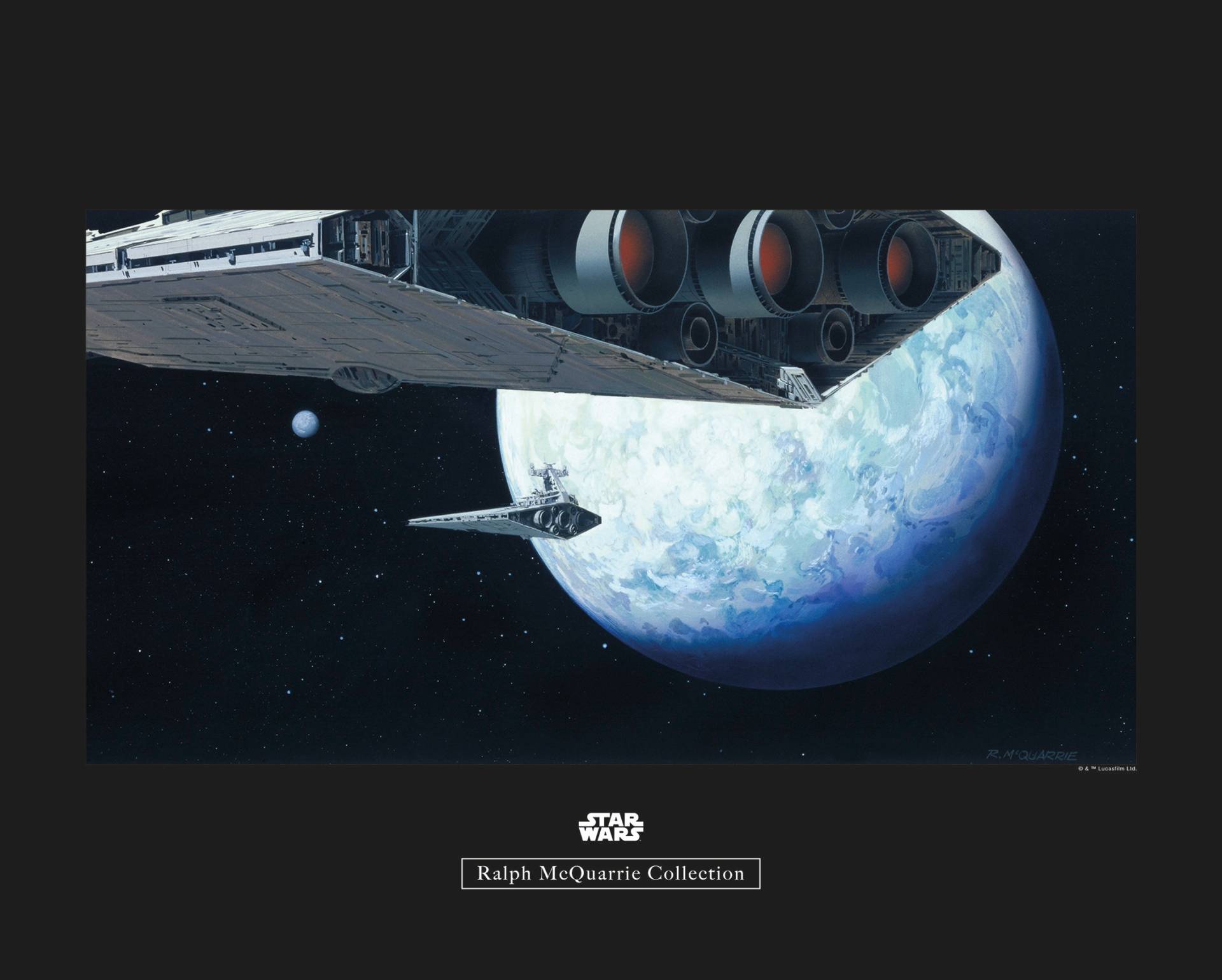 Komar Poster »Star Wars Classic RMQ Hoth Orbit«, Star Wars, (1 St.), Kinderzimmer, Schlafzimmer, Wohnzimmer von Komar