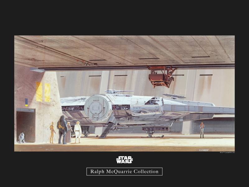 Komar Bild »Star Wars Classic RMQ Mos Eisley Hangar«, Star Wars, (1 St.), Wandbild zur Dekoration im Kinderzimmer - ohne Rahmen von Komar