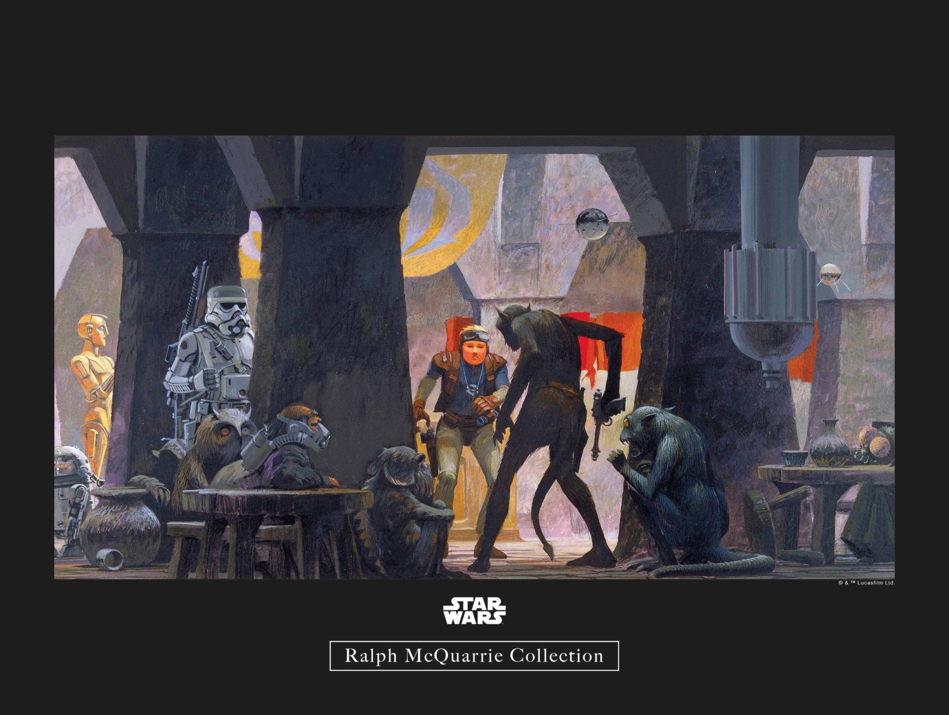 Komar Poster »Star Wars Classic RMQ Mos Eisley Streets«, Star Wars, (1 St.) von Komar