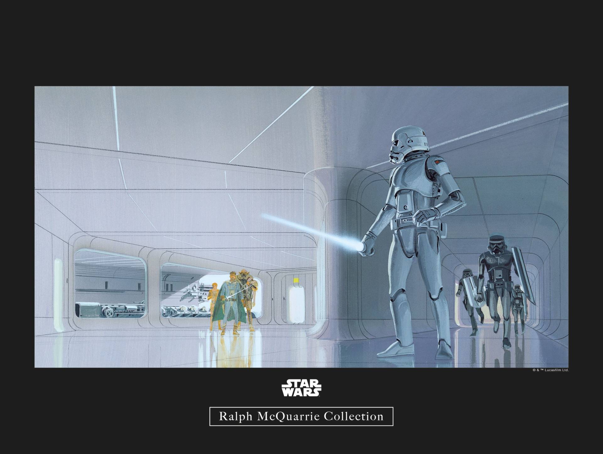 Komar Poster »Star Wars Classic RMQ Stormtrooper Hallway«, Star Wars, (1 St.) von Komar