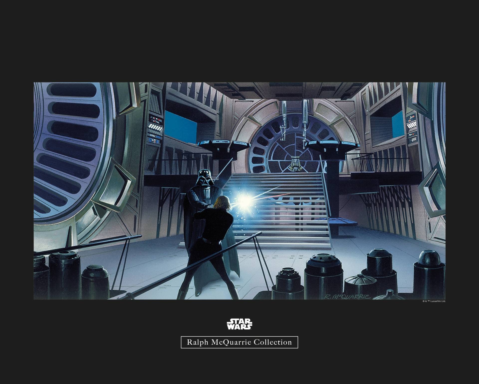 Komar Poster »Star Wars Classic RMQ Vader Luke Throneroom«, Star Wars, (1 St.) von Komar