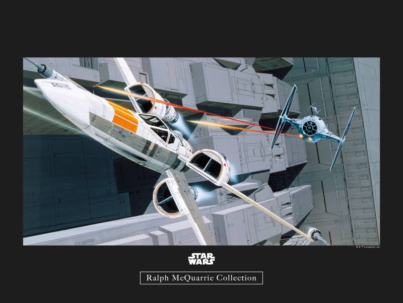 Komar Poster »Star Wars Classic RMQ X-Wing vs TIE-Fighter«, Star Wars, (1 St.) von Komar