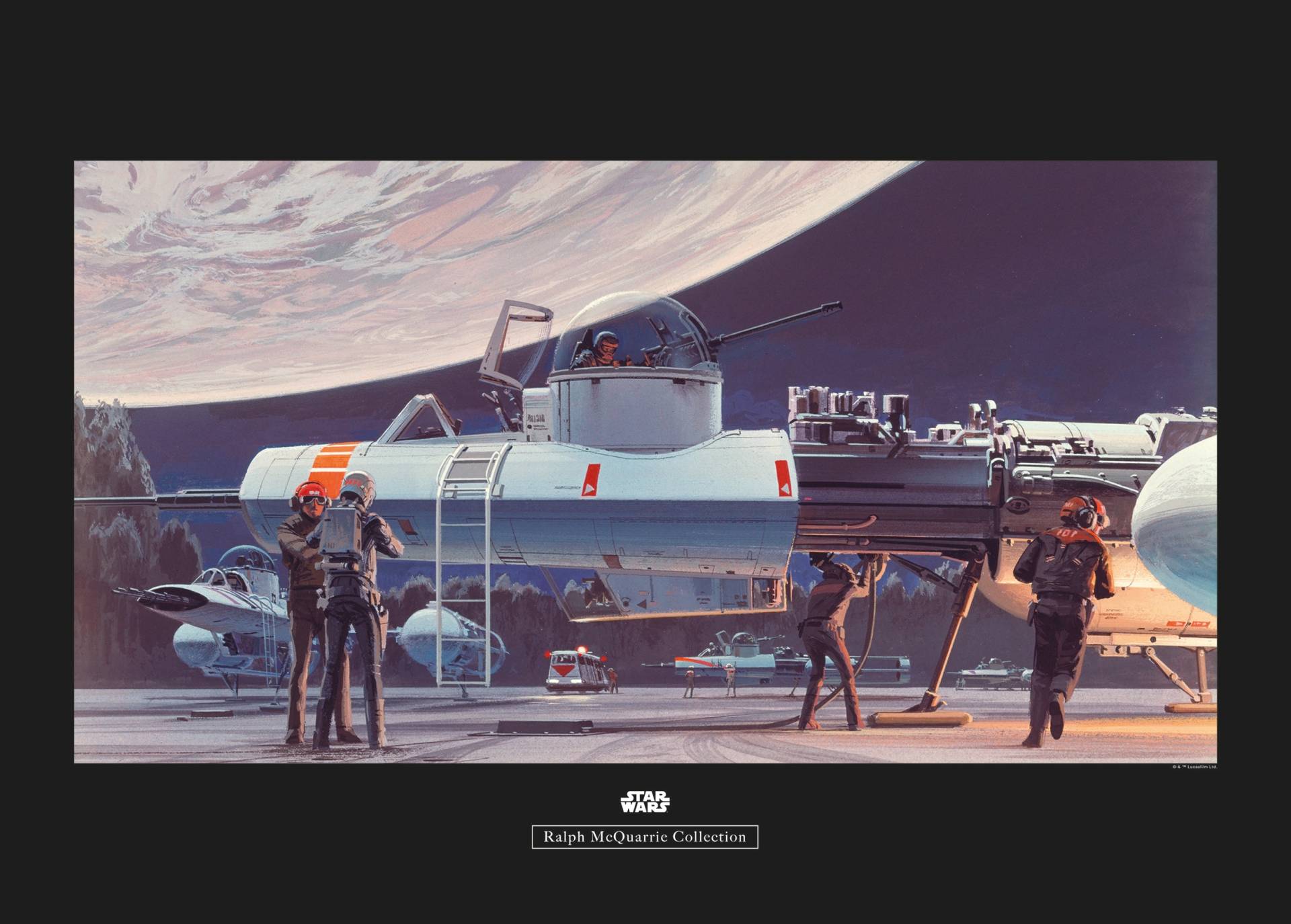 Komar Poster »Star Wars Classic RMQ Yavin Hangar«, Star Wars, (1 St.) von Komar